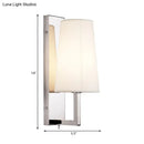 GobekUsa Modern LED Wall Sconce Light in Chrome with Round/Rectangle Canopy