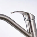 GobekUsa Brushed Nickel Kitchen Sink Faucet with Water Purification: 360° Rotation Deck Mounted Mixer Tap