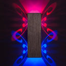 GobekUsa Modern Brushed Silver LED Wall Sconce with 3D Butterfly Design - 2/6 Watt