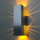 GobekUsa Aluminum LED Wall Light with Sleek Style - Brushed Silver Rectangle - Warm/White Light