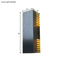 GobekUsa Aluminum LED Wall Light with Sleek Style - Brushed Silver Rectangle - Warm/White Light