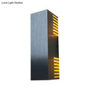 GobekUsa Aluminum LED Wall Light with Sleek Style - Brushed Silver Rectangle - Warm/White Light