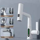 GobekUsa Digital Display Waterfall Basin Faucet with Temperature Control and Lift Sprayer