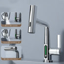 GobekUsa Digital Display Waterfall Basin Faucet with Temperature Control and Lift Sprayer