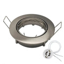 Modern brushed stainless steel adjustable led ceiling downlight kitchen by Decorbites