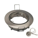 Modern brushed stainless steel adjustable led ceiling downlight kitchen by Decorbites