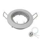 Modern brushed stainless steel adjustable led ceiling downlight kitchen by Decorbites