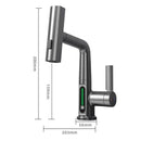 GobekUsa Digital Display Waterfall Basin Faucet with Temperature Control