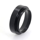 Modern brushed stainless steel espresso dosing ring kitchen tool by Decorbites