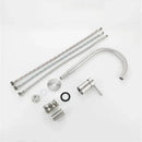 GobekUsa Brushed Stainless Steel Bathroom Faucet - Deck Mounted Basin Mixer Tap