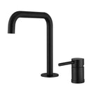GobekUsa Brushed Stainless Steel Bathroom Faucet - Deck Mounted Basin Mixer Tap