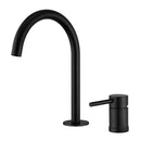 GobekUsa Brushed Stainless Steel Bathroom Faucet - Deck Mounted Basin Mixer Tap