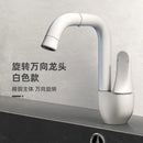 GobekUsa Brass Faucet with Rotating Ceramic Spool for Household Bathroom Basins