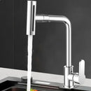 GobekUsa Brushed Stainless Steel Kitchen Faucet with Rotation Stream Sprayer Head