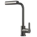 GobekUsa Brushed Stainless Steel Kitchen Faucet with Rotation Stream Sprayer Head