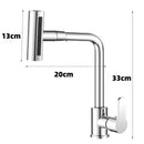 GobekUsa Brushed Stainless Steel Kitchen Faucet with Rotation Stream Sprayer Head