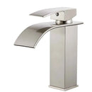 GobekUsa Brass Waterfall Basin Faucet Single Lever Deck Mount Mixer Taps