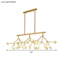 GobekUsa Modern Bubble Chandelier with Clear Glass, 27 Heads, Black/Gold - Dining Room Hanging Light Kit