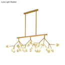 GobekUsa Modern Bubble Chandelier with Clear Glass, 27 Heads, Black/Gold - Dining Room Hanging Light Kit