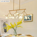 GobekUsa Modern Bubble Chandelier with Clear Glass, 27 Heads, Black/Gold - Dining Room Hanging Light Kit