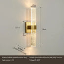 GobekUsa Bubble Crystal LED Wall Sconces for Bathroom Dresser Living Room Bedroom Mirrors