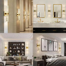 GobekUsa Bubble Crystal LED Wall Sconces for Bathroom Dresser Living Room Bedroom Mirrors