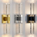 GobekUsa Bubble Crystal LED Wall Sconces for Bathroom Dresser Living Room Bedroom Mirrors