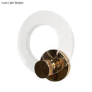 GobekUsa Modern Bubble Clear Crystal LED Sconce Light - White/Warm Light - Bedroom/Restaurant Wall Lamp