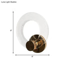 GobekUsa Modern Bubble Clear Crystal LED Sconce Light - White/Warm Light - Bedroom/Restaurant Wall Lamp