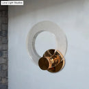 GobekUsa Modern Bubble Clear Crystal LED Sconce Light - White/Warm Light - Bedroom/Restaurant Wall Lamp