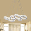 GobekUsa Modern Bubble LED Pendant Lighting – Stainless Steel Crystal Hanging Light over Island