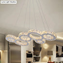 GobekUsa Modern Bubble LED Pendant Lighting – Stainless Steel Crystal Hanging Light over Island