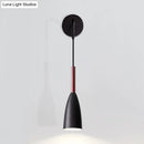 GobekUsa Modern Bullet Wall Mount Sconce Lamp in Black/White/Grey for Bedside - Single Bulb Fixture