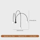 GobekUsa Iron Glass LED Wall Light for Living Room Bedside Table Restaurant Home Decorations
