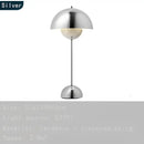 GobekUsa Iron Mushroom Shape Macaron Table Lamp - Modern Minimalist LED Home Decoration