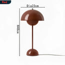 GobekUsa Iron Mushroom Shape Macaron Table Lamp - Modern Minimalist LED Home Decoration