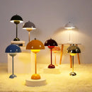 GobekUsa Iron Mushroom Shape Macaron Table Lamp - Modern Minimalist LED Home Decoration