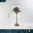 GobekUsa Iron Mushroom Shape Macaron Table Lamp - Modern Minimalist LED Home Decoration