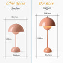 GobekUsa Iron Mushroom Shape Macaron Table Lamp - Modern Minimalist LED Home Decoration
