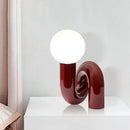 GobekUsa Glass Ball Table Lamp for Bedroom, Designer Model, Minimalist, Children's Room, Modern