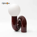 GobekUsa Glass Ball Table Lamp for Bedroom, Designer Model, Minimalist, Children's Room, Modern