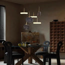 GobekUsa Burlywood Marble LED Ceiling Chandelier for Living Room