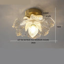 GobekUsa Butterfly Glass Tiffany LED Ceiling Light - Nordic Modern Copper Lamp