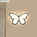 GobekUsa Contemporary LED Butterfly Wall Mounted Night Lamp - Modern 1/3 Lights Sconce, White Acrylic, White/Natural Light