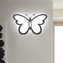 GobekUsa Contemporary LED Butterfly Wall Mounted Night Lamp - Modern 1/3 Lights Sconce, White Acrylic, White/Natural Light