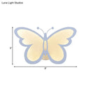 GobekUsa Contemporary LED Butterfly Wall Mounted Night Lamp - Modern 1/3 Lights Sconce, White Acrylic, White/Natural Light