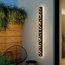 GobekUsa Butterfly Pattern LED Outdoor Wall Sconce Black, Garage Yard Decor Lighting