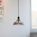 GobekUsa Butterfly Pink LED Pendant Lamp Walnut Wood Glass Nordic Modern Home Decor