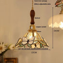 GobekUsa Butterfly Pink LED Pendant Lamp Walnut Wood Glass Nordic Modern Home Decor