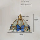 GobekUsa Butterfly Pink LED Pendant Lamp Walnut Wood Glass Nordic Modern Home Decor